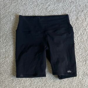 ALO Yoga Black High-Waist Bike Shorts